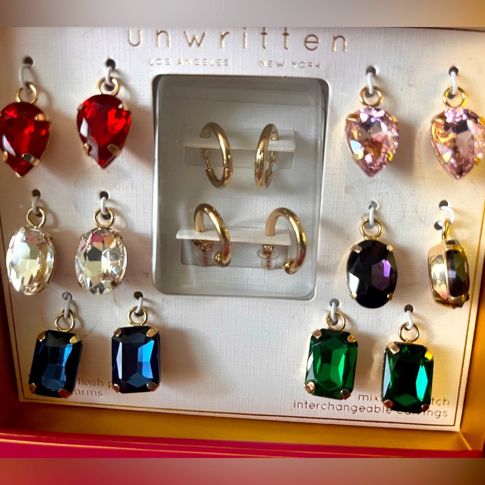 Unwritten Interchangeable Multi-Color Earring Set